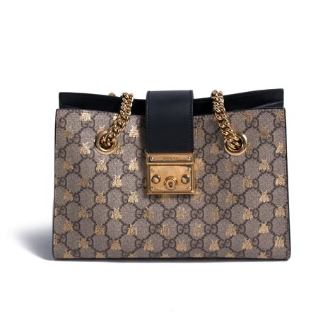 gucci bumble bee bag|genuine gucci padlock bag.